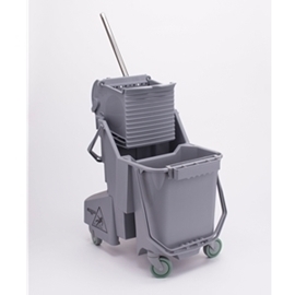 BetaMop™ Dual-Bucket system With Wheels And Wringer, Polyproylene TX7063