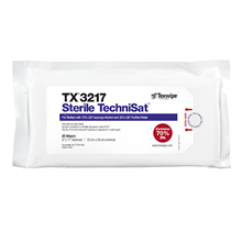 Sterile TechniSat® TX3217 Pre-Wetted Nonwoven Cleanroom Wipers