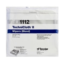 TechniCloth® II TX1112 Dry, Non-Sterile, cellulose/polyester, nonwoven wipers