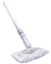 18" Fiberglass Cleanroom Mop Handle, White TX7121