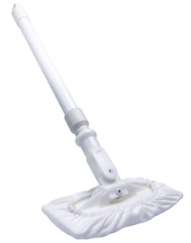 18" Fiberglass Cleanroom Mop Handle, White TX7121