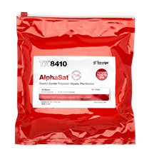 AlphaSat TX8410  100% IPA, Non-sterile, sealed border, polyester wipers pre-wetted