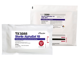 AlphaSat® with Vectra® Alpha® 10 Pre-Wetted Cleanroom Wipers, Sterile