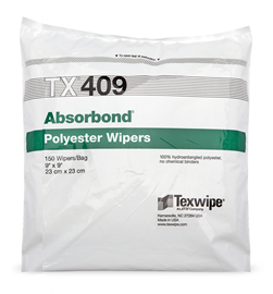 Absorbond® TX409 Dry, Non-Sterile, 100% polyester, nonwoven wipers