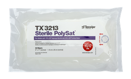 PolySat®  TX3213 Pre-wetted Cleanroom Wipers, Sterile