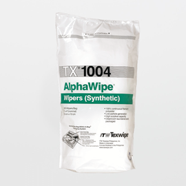 AlphaWipe TX1004 Dry, Non-Sterile, 100% polyester, cut-edge wipers
