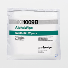AlphaWipe TX1009B Dry, Non-Sterile, 100% polyester, cut-edge wipers