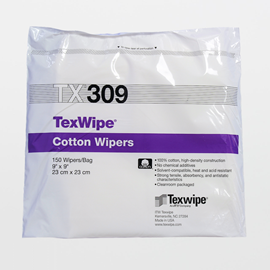 TexWipe® TX309 Dry cotton, Non-Sterile wipers