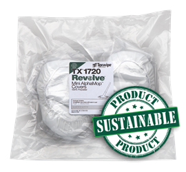 Mini AlphaMop™ / Isolator Cleaning Tool™ TX1720 Revolve™ Sustainable Integrated Covers/Pads, Non-Sterile 