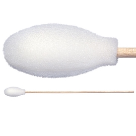 Foam Covered Cotton Cleanroom Swab with Wood Handle, Non-Sterile TX720B