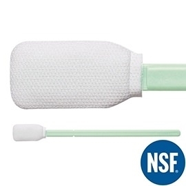 Alpha® Polyester Knit TX715 Large Cleaning Validation Swab with Notched Handle, Non-Sterile NSF