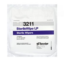 AlphaWipe® TX3211 Dry, Sterile, 100% polyester, cut-edge wipers